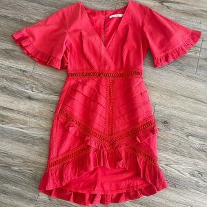 Hello Molly (Saints + Secrets) Dance On Dress, Color: Red, Size: Small